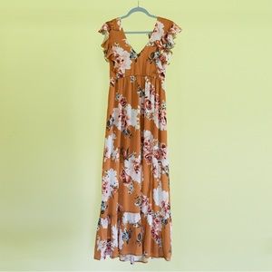 Free Press Clothing floral long dress - XS